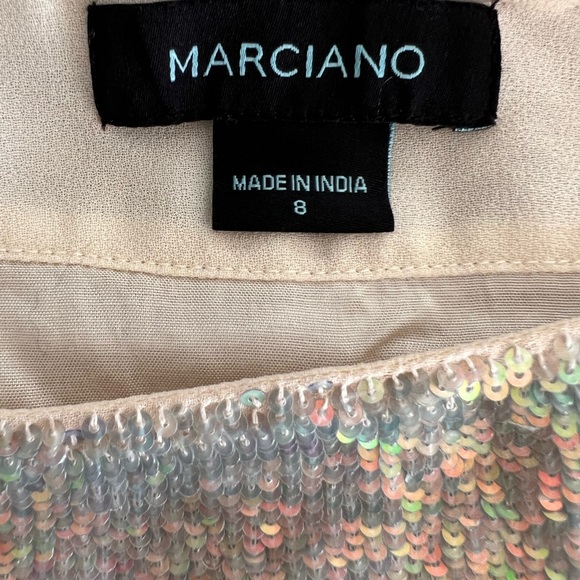 NWT Marciano Sequin Mini Skirt Size 8 - Picture 10 of 14